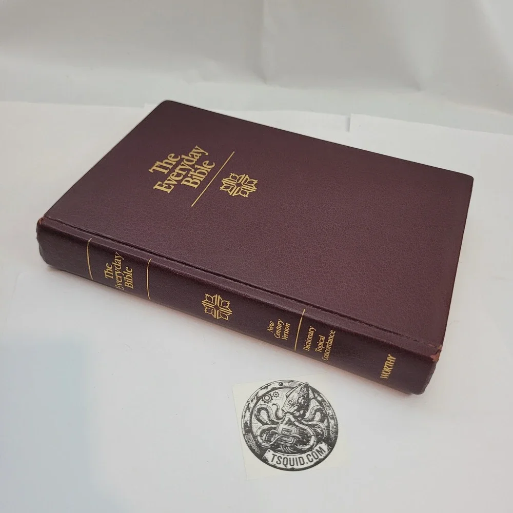 Worthy The Everyday Bible NCV Burgundy Hardcover Concordance Religious Book